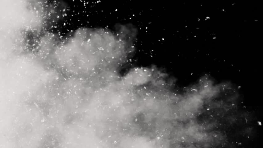 White Explosion Colorful of Particles Powder Background 3d Animation. Bright Snow Burst Paint in Slowmotion. Abstract Graphic Exploding. Visual Effect Blowup Ice. Wave Splash Dust Backdrop Close-up 4k