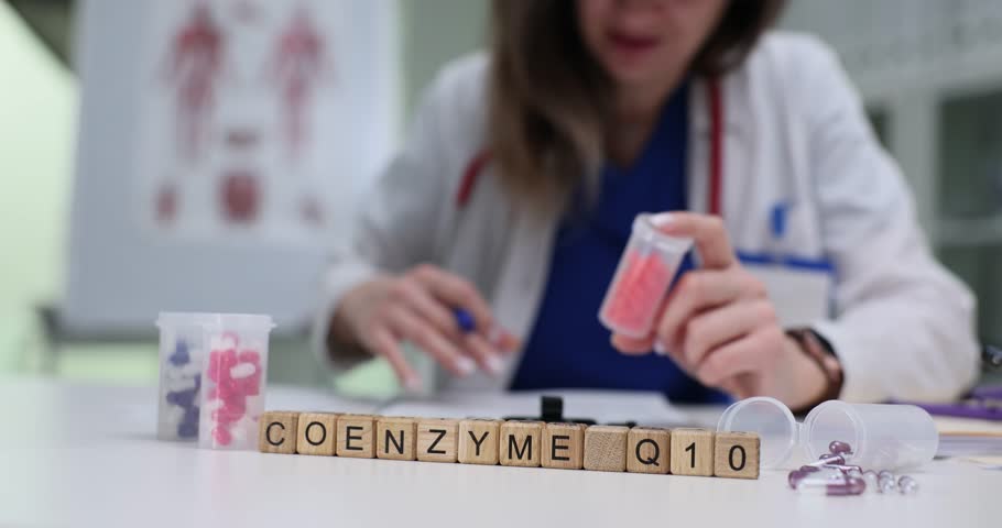 A dedicated healthcare professional prepares Coenzyme Q10, emphasizing its importance for health and wellbeing