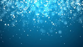 Loop animation star falling, Falling stars on blue background Video - Powered by Shutterstock - Get 15% off with code: PIKWIZARD15
