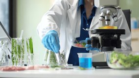 Microbiologists and nutrition experts analyze molecular samples in advanced food science labs, exploring innovations in nutrition, psychiatry, and health science research. - Powered by Shutterstock - Get 15% off with code: PIKWIZARD15