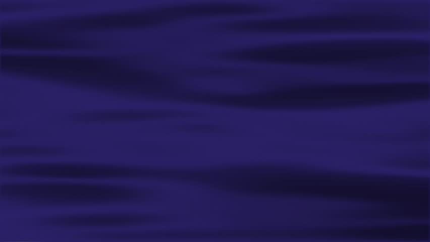 Abstract Wavy Silk Textile Transition 3d Animation. Animation of midnight blue Waving Cloth Background. Repeating fabric animation. 