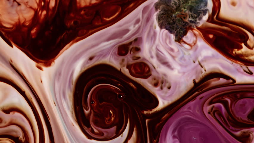 Abstract Colorful Ink Paint Diffusion Spread Art Shapes