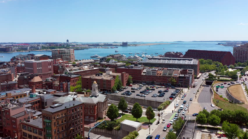 Aerial View of Boston’s North End
