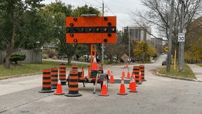  Road construction zone with traffic cones and arrow board. - Powered by Shutterstock - Get 15% off with code: PIKWIZARD15
