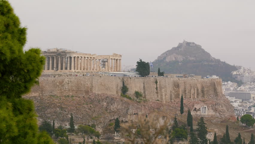Parthenon Athens Greece side view
