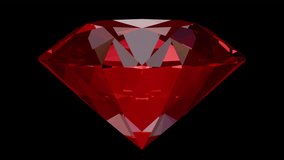 Ruby Rotating Vertically, 4K, Alpha Channel, Loop - Powered by Shutterstock - Get 15% off with code: PIKWIZARD15