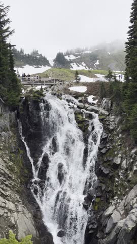 Waterfall on Mt. Rainier Washington state