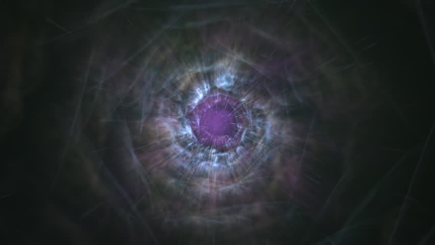 Abstract Vortex of Light Motion in Mystical Purple Hues. Colorful abstract vortex of light resembling a wormhole or portal glowing with ethereal energy.