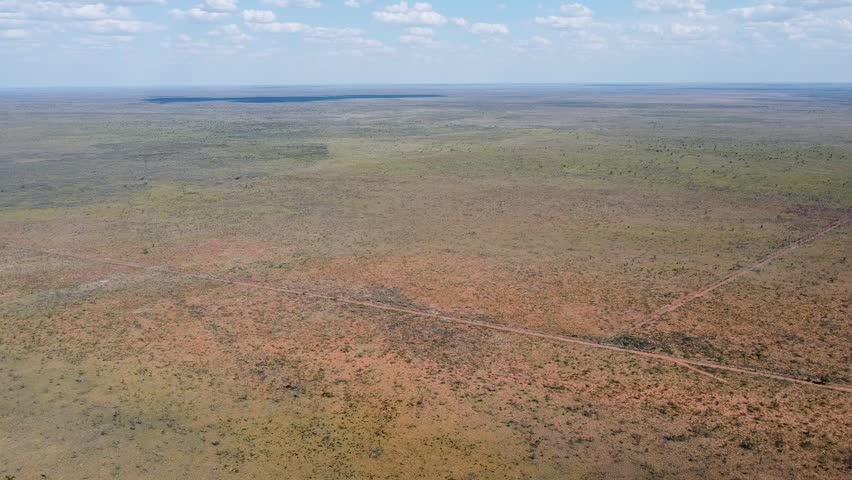 Aerial view 360 of a plain in Australia