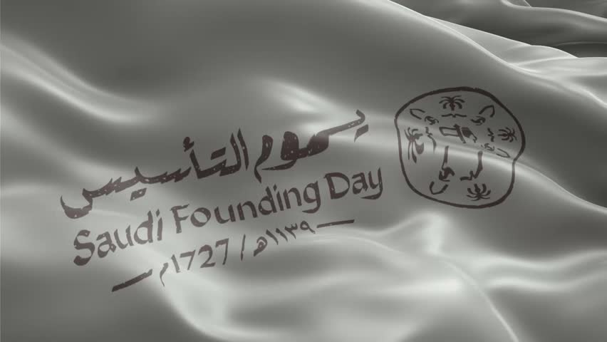 Saudi Founding Day logo animated