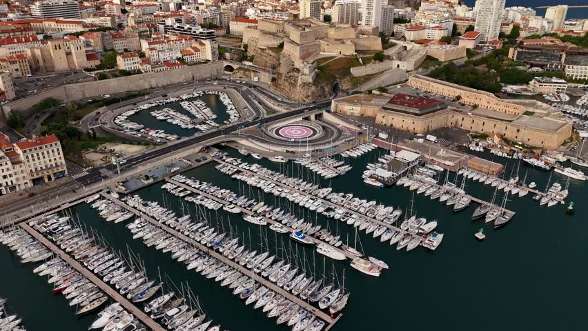 Aerial view of Marseille