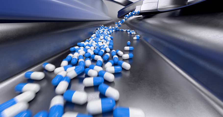 pharmacy production line with capsule
