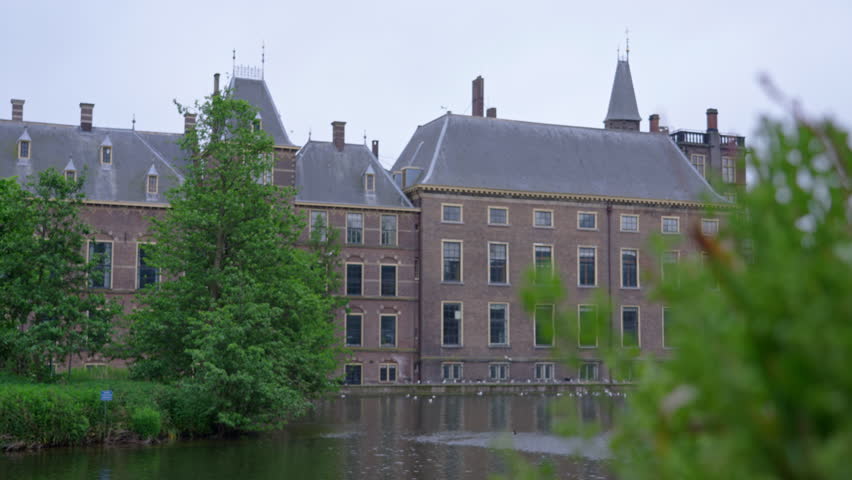 Exploring the greenery and architecture near government offices in The Hague