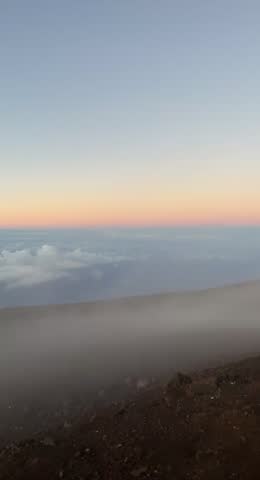 hawaii. Haleakala mountain sunrise. view