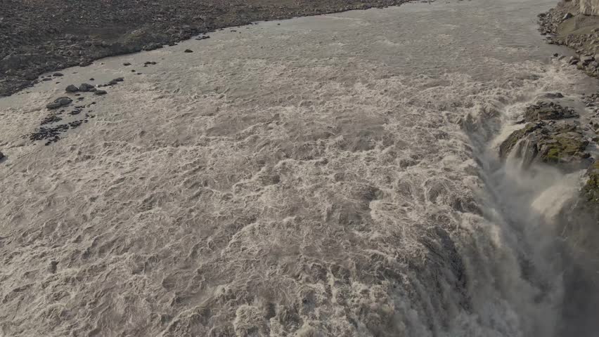 Fly over Dettifoss in Iceland