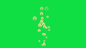 Animated surprised emoji reactions rising on a green screen. Perfect for live streaming, social media, and video overlays - Powered by Shutterstock - Get 15% off with code: PIKWIZARD15