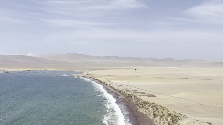 Paracas National Reserve: where the desert meets the Pacific Ocean in the Ica Region, Peru