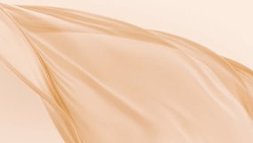 Ethereal Peach Fabric Abstract, Soft elegant looping animation background. Chiffon texture - beauty and fashion Backgrop - Powered by Shutterstock - Get 15% off with code: PIKWIZARD15