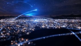 The City Internet of Things network connects the smart city 5G city connection - Powered by Shutterstock - Get 15% off with code: PIKWIZARD15