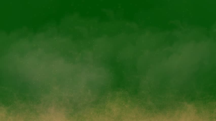Dust Animation on Green Screen Realistic Particle Movement, Easy editable green screen video, high quality vector 3D illustration. Top choice green screen background
