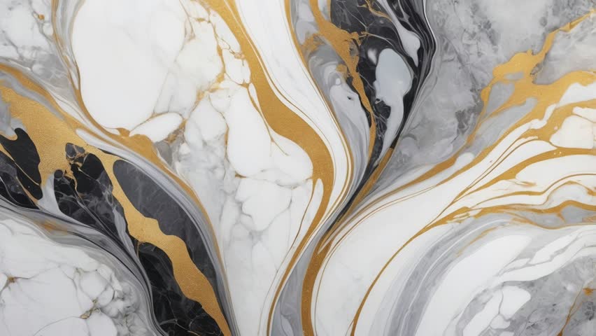 Luxury marble texture background with sparkling gold veins. Elegant and luxurious natural pattern for interior design, wedding invitations, greeting cards or other creative projects. 4K