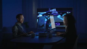 Stock market broker sales team of diverse multiracial man and woman working in modern office - Powered by Shutterstock - Get 15% off with code: PIKWIZARD15