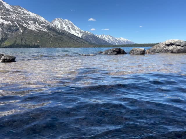 Pretty scenic landscape of Grand Teton National Park
