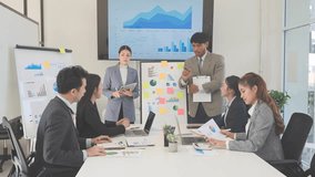 Financial analysis report meeting in office Business finance, accounting, banking, business teamwork creative asian business conference team - Powered by Shutterstock - Get 15% off with code: PIKWIZARD15