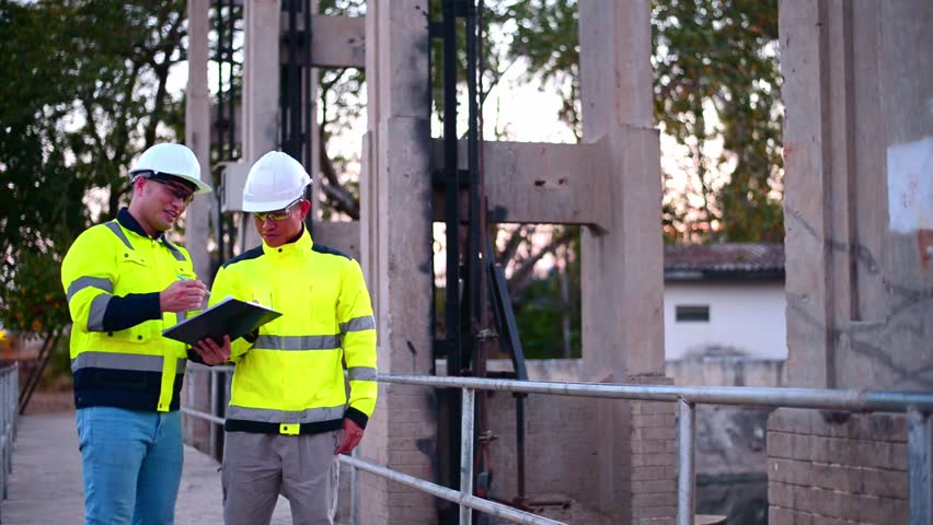 Structural engineers and technicians are rigorously inspecting the dam