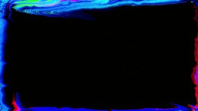 Abstract colorful motion frame on black background with glitch screen effect. 4K quality footage - Powered by Shutterstock - Get 15% off with code: PIKWIZARD15