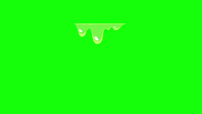Vibrant and colorful slime, Ideal for digital animation needs, advertising or entertainment content. Animation, green screen background.