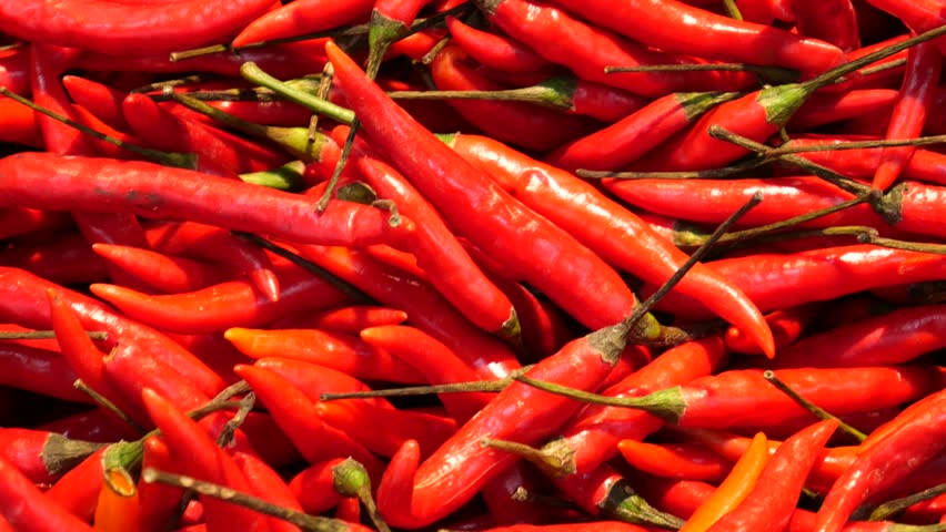 Chili peppers in the supermarket