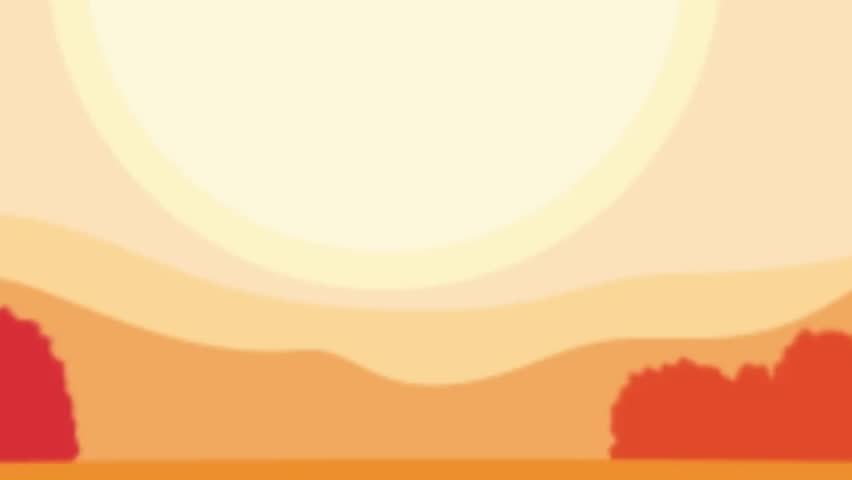 Footage of Wheat Field Mountains Nature Landscape with Sun at Sunset Sunrise