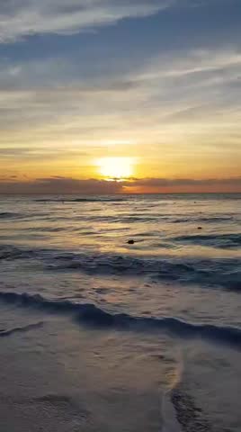 Beautiful sunrise by the sea 