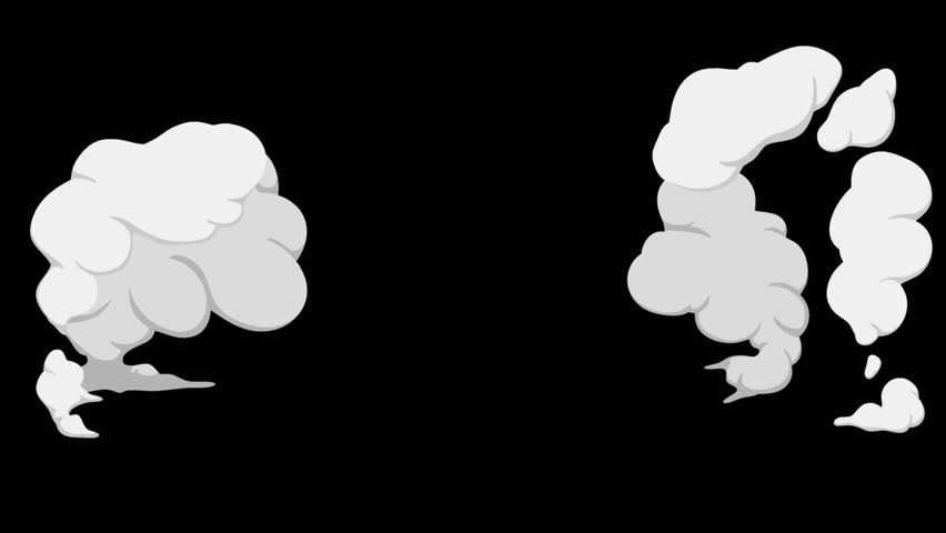 2D FX SMOKE Elements motion graphics hand-drawn animations of cartoon smoke effects. included .4K video.
