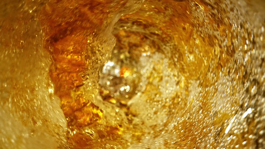 Super Slow Motion Shot of Beer Vortex at 1000 fps.