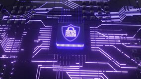 Motherboard Lock Cyber Security. Technological Ui Hud Stealing Data, Access And Video. Backgrounds - Powered by Shutterstock - Get 15% off with code: PIKWIZARD15