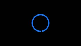 Circle loading bar animation on a transparent background. new alpha loading bar - Powered by Shutterstock - Get 15% off with code: PIKWIZARD15