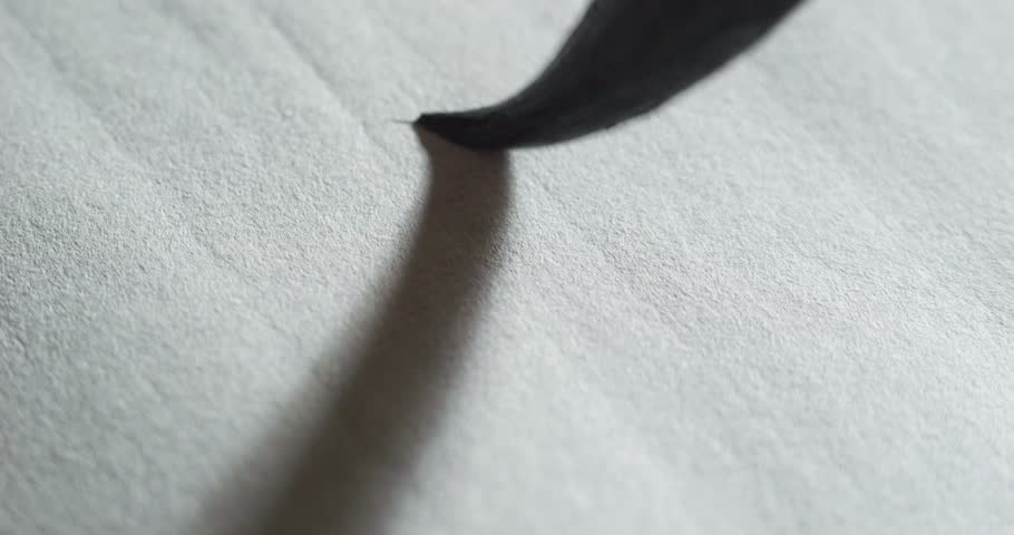 Calligraphy pen and ink painting