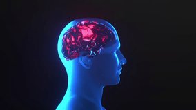 Impulses inside the brain the concept of headache and stroke render 3d  - Powered by Shutterstock - Get 15% off with code: PIKWIZARD15