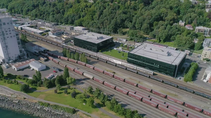 Seattle, Washington, USA, Pier 86 Grain Terminal, 2018