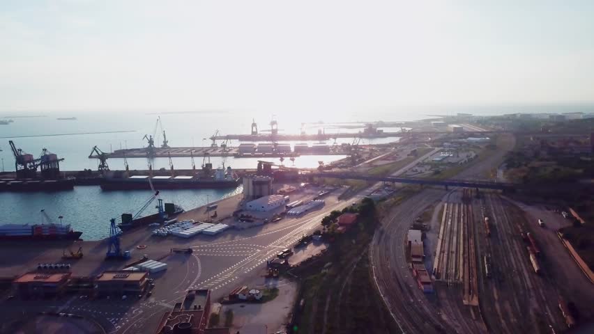 City of Taranto, Italy - Cityscape, City on Water, Industrial Harbor