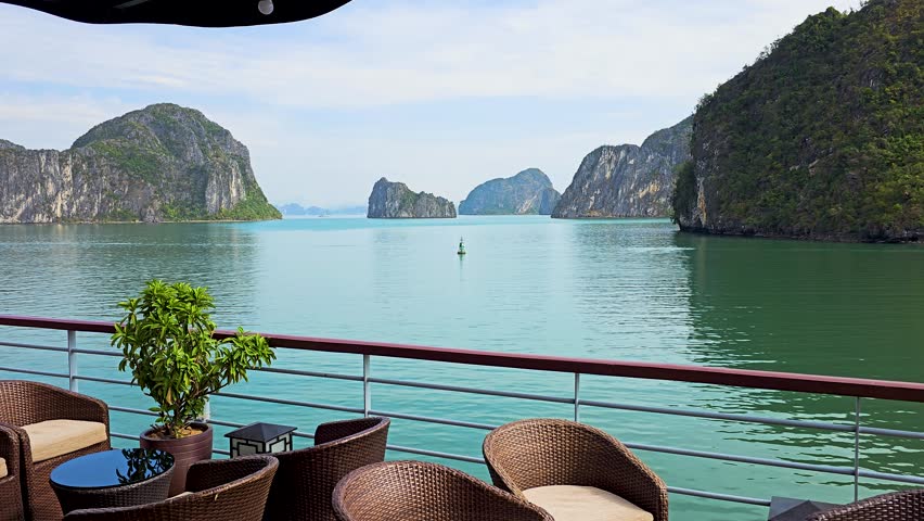 A serene view from a cruise ship