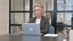 Senior Old Business Woman having Headache at Work - Powered by Shutterstock - Get 15% off with code: PIKWIZARD15