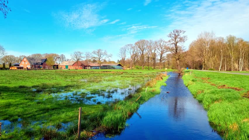 Nature - Northern Germany - Geest landscape with farm