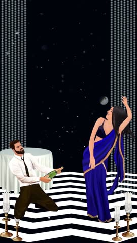 Bollywood Night motion background video 