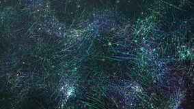 Colorful Abstract Visualization of Neural Network Connections and Data Flow. Abstract visualization representing a complex network, showcasing vibrant connections, and simulates neural pathways - Powered by Shutterstock - Get 15% off with code: PIKWIZARD15