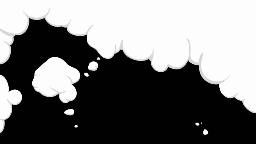 2D FX SMOKE Elements motion graphics hand-drawn animations of cartoon smoke effects included.4K video.
