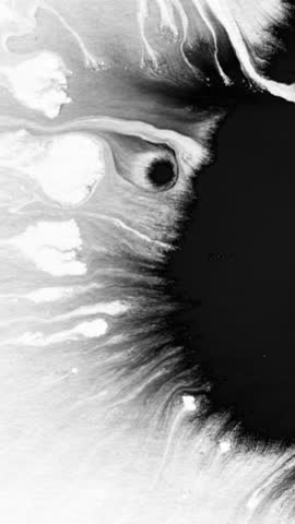 Ink Drop on White Background