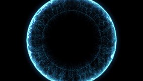 Digital shockwave, Blue digital technology shockwave.4K explosion shockwave effect and diverging waves on transparent background. Glowing shockwave particles. Alpha channel. Overlay template. - Powered by Shutterstock - Get 15% off with code: PIKWIZARD15